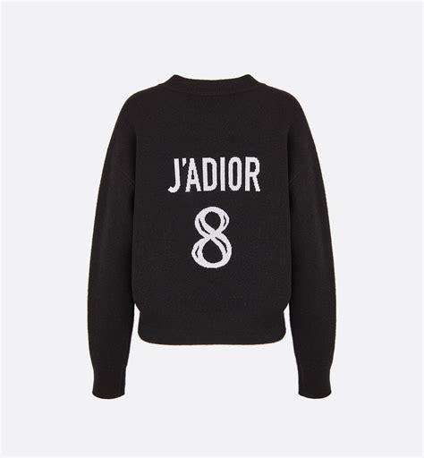 Maglione squadrato “J'Adior 8” Cachemire grigio